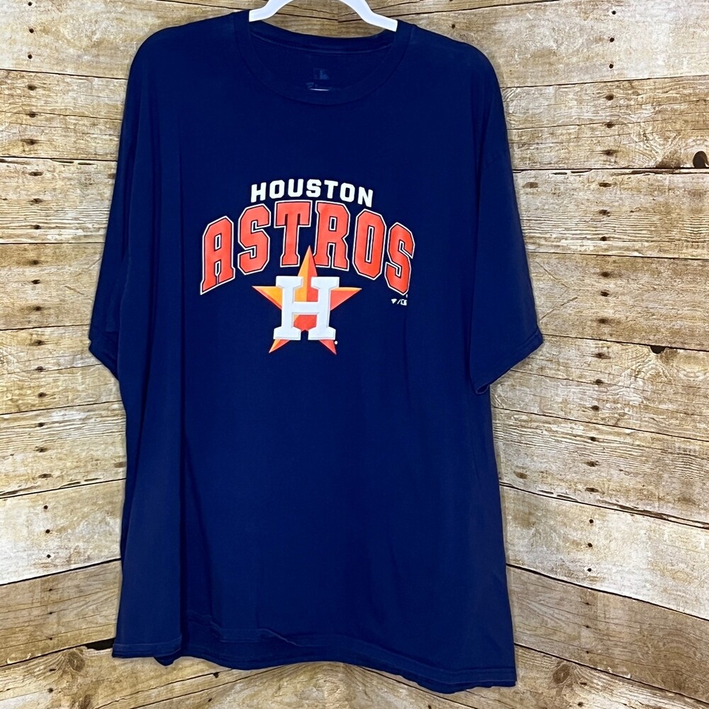 FANATICS HOUSTON ASTROS SIZE 4XL CREWNECK CLASSIC CASUAL EVERYDAY COTTON TEE